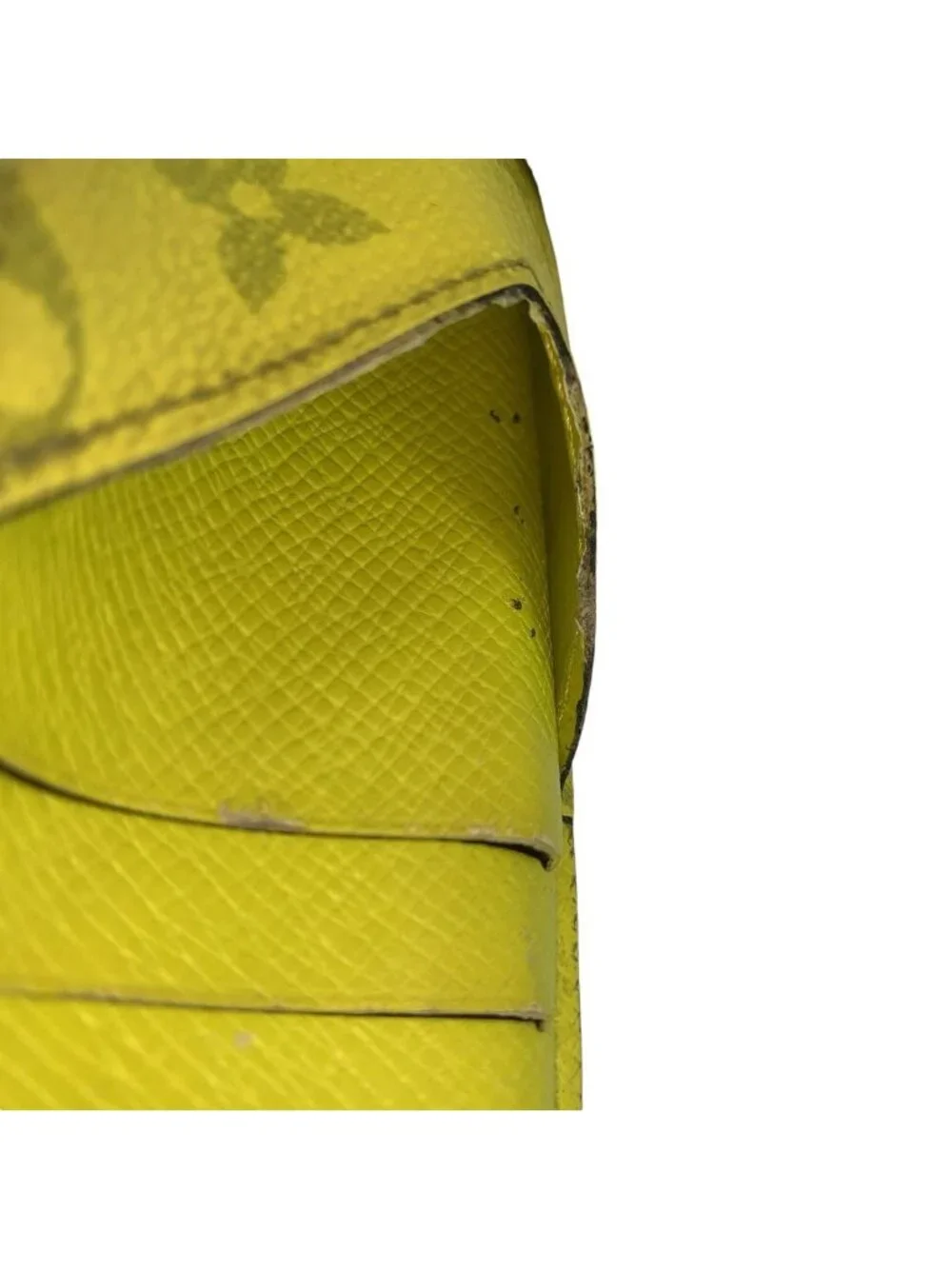 Louis Vuitton Taigarama Coincard Holder Jaune Yellow Coin Case Fragment